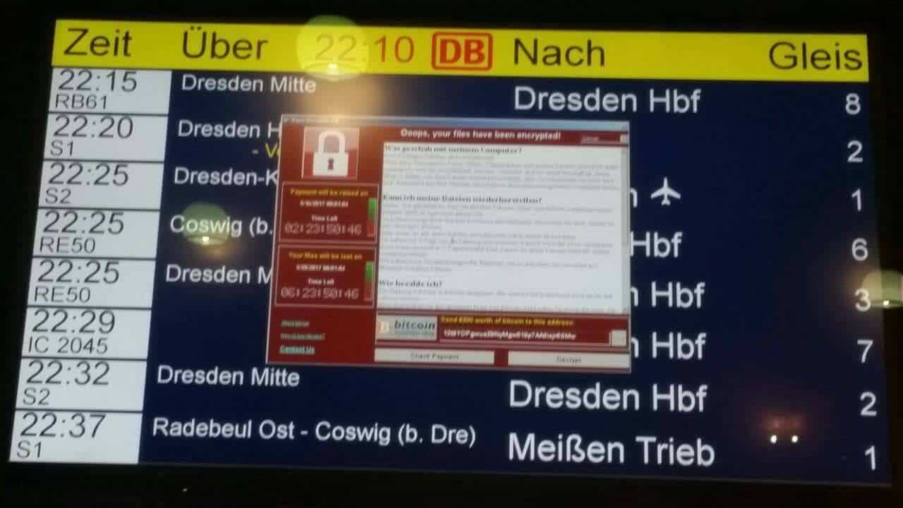 WannaCry Ransomware hit subway and airport