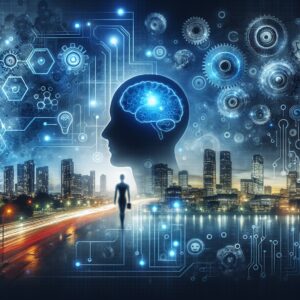 אילוסטרציה לנושא התקדמות טכנולוגית בשירותי מחשוב לעסקים