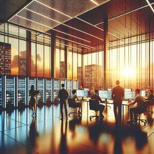 אילוסטרציה לנושא המהפכה של שירותי מחשוב לעסקים